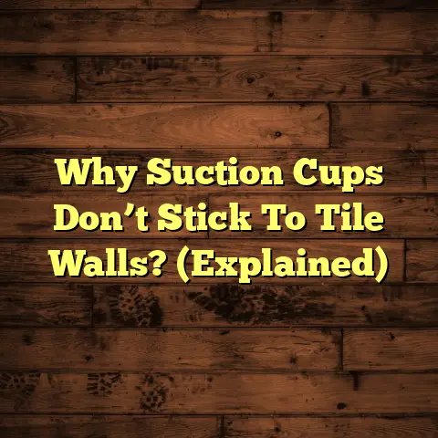 Why Suction Cups Don’t Stick To Tile Walls? (Explained)