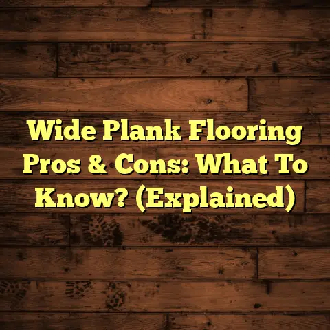 Wide Plank Flooring Pros & Cons: What To Know? (Explained)