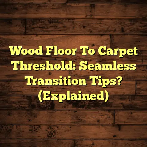 Wood Floor To Carpet Threshold: Seamless Transition Tips? (Explained)