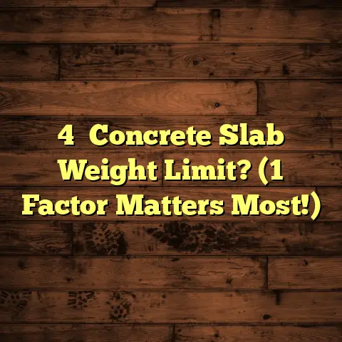 4″ Concrete Slab Weight Limit? (1 Factor Matters Most!)