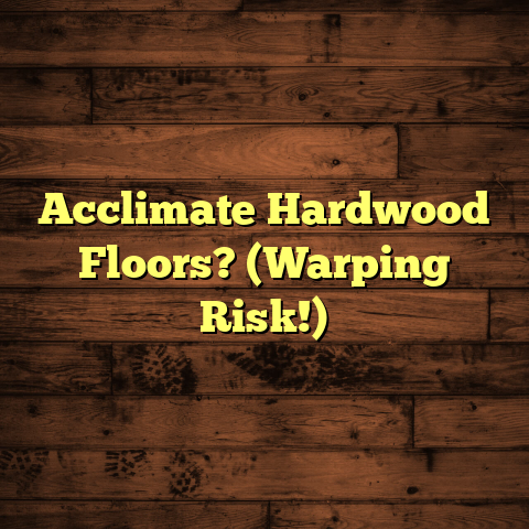 Acclimate Hardwood Floors? (Warping Risk!)