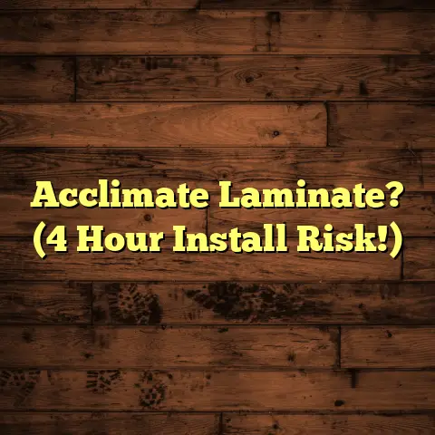 Acclimate Laminate? (4 Hour Install Risk!)