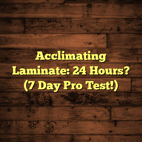 Acclimating Laminate: 24 Hours? (7 Day Pro Test!)