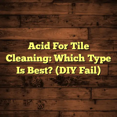 Acid For Tile Cleaning: Which Type Is Best? (DIY Fail)