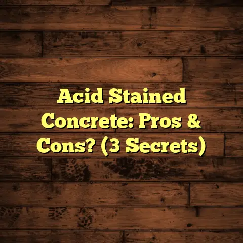 Acid Stained Concrete: Pros & Cons? (3 Secrets)