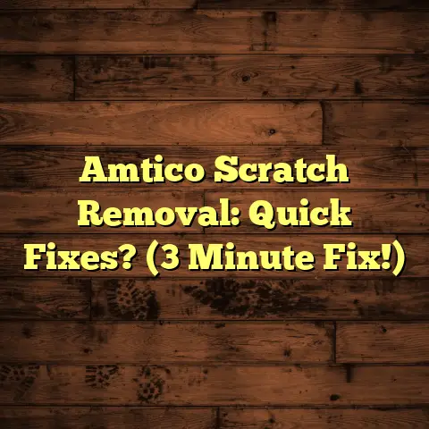 Amtico Scratch Removal: Quick Fixes? (3 Minute Fix!)