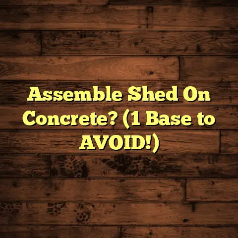 Assemble Shed On Concrete? (1 Base to AVOID!)