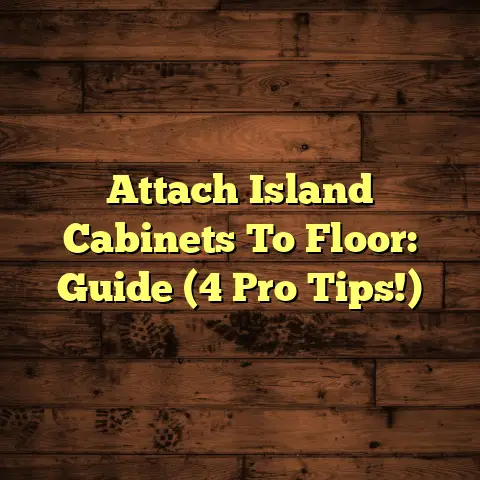 Attach Island Cabinets To Floor: Guide (4 Pro Tips!)