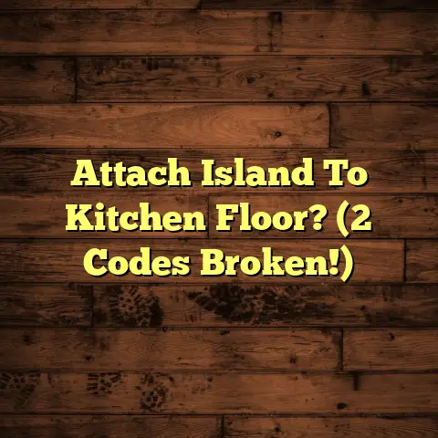 Attach Island To Kitchen Floor? (2 Codes Broken!)
