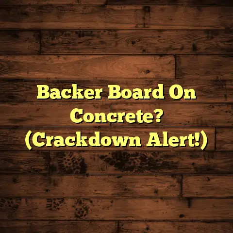 Backer Board On Concrete? (Crackdown Alert!)