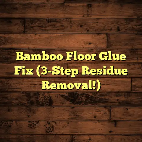Bamboo Floor Glue Fix (3-Step Residue Removal!)