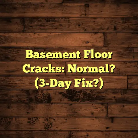 Basement Floor Cracks: Normal? (3-Day Fix?)