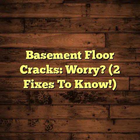 Basement Floor Cracks: Worry? (2 Fixes To Know!)
