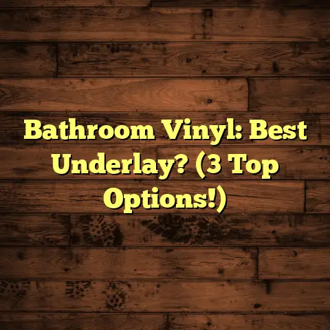 Bathroom Vinyl: Best Underlay? (3 Top Options!)