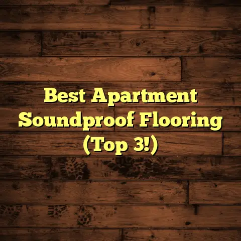 Best Apartment Soundproof Flooring (Top 3!)
