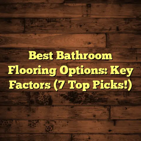 Best Bathroom Flooring Options: Key Factors (7 Top Picks!)