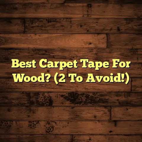 Best Carpet Tape For Wood? (2 To Avoid!)