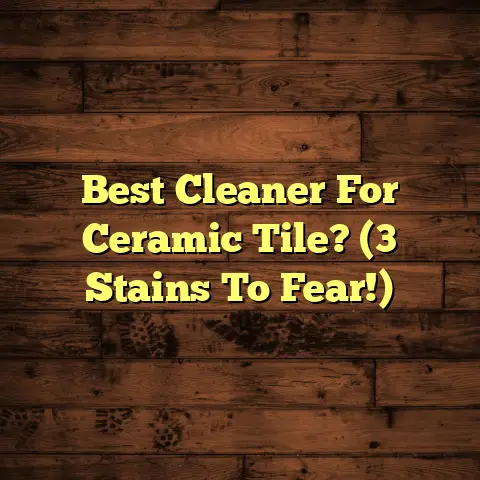 Best Cleaner For Ceramic Tile? (3 Stains To Fear!)