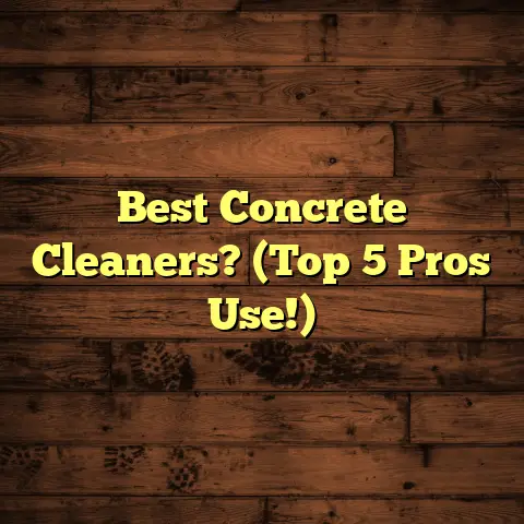 Best Concrete Cleaners? (Top 5 Pros Use!)