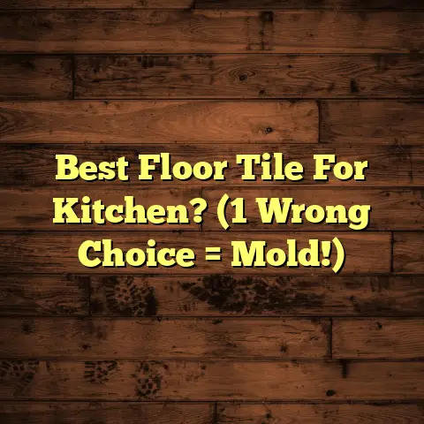 Best Floor Tile For Kitchen? (1 Wrong Choice = Mold!)