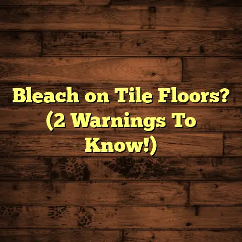 Bleach on Tile Floors? (2 Warnings To Know!)