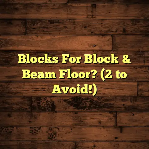 Blocks For Block & Beam Floor? (2 to Avoid!)
