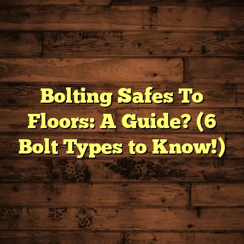 Bolting Safes To Floors: A Guide? (6 Bolt Types to Know!)