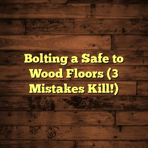 Bolting a Safe to Wood Floors (3 Mistakes Kill!)