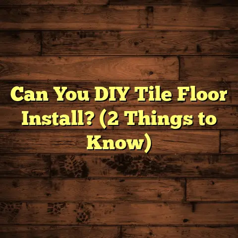 Can You DIY Tile Floor Install? (2 Things to Know)