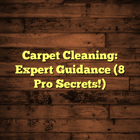 Carpet Cleaning: Expert Guidance (8 Pro Secrets!)
