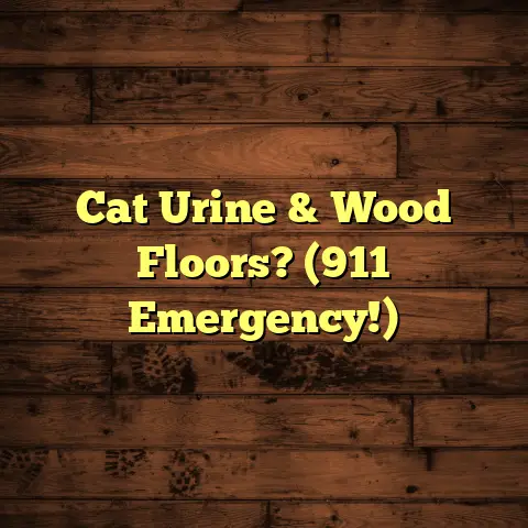 Cat Urine & Wood Floors? (911 Emergency!)