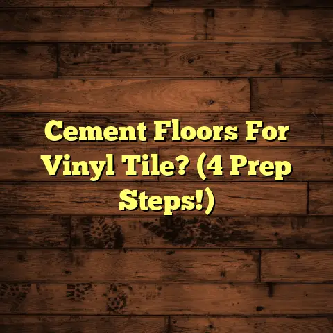 Cement Floors For Vinyl Tile? (4 Prep Steps!)