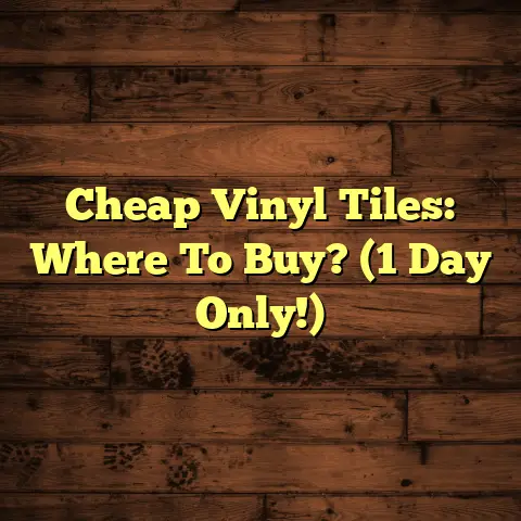 Cheap Vinyl Tiles: Where To Buy? (1 Day Only!)