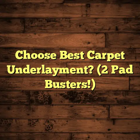 Choose Best Carpet Underlayment? (2 Pad Busters!)