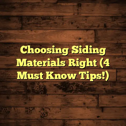 Choosing Siding Materials Right (4 Must Know Tips!)