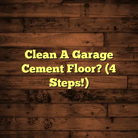 Clean A Garage Cement Floor? (4 Steps!)