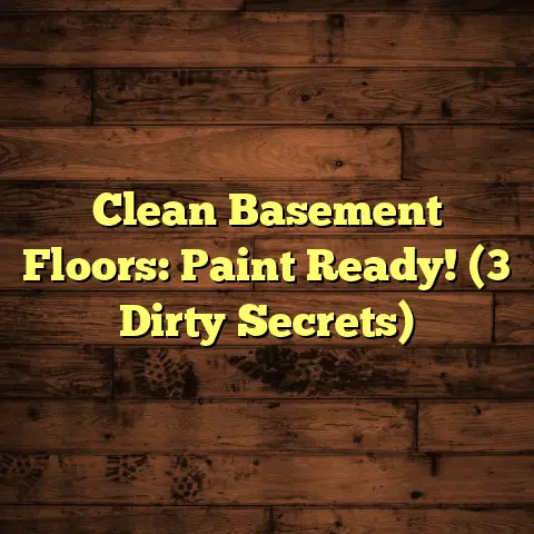 Clean Basement Floors: Paint Ready! (3 Dirty Secrets)