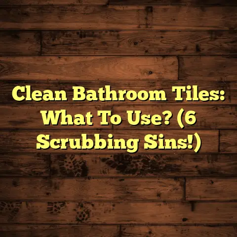 Clean Bathroom Tiles: What To Use? (6 Scrubbing Sins!)