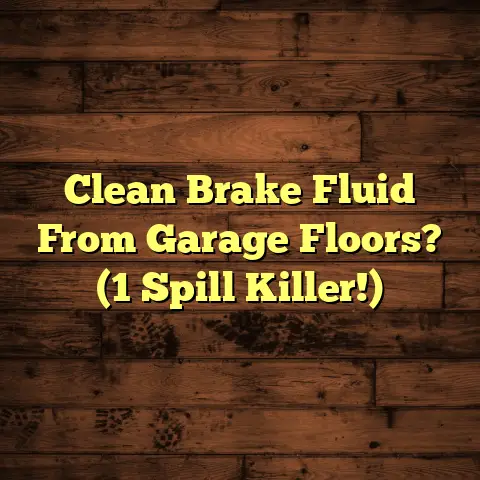 Clean Brake Fluid From Garage Floors? (1 Spill Killer!)