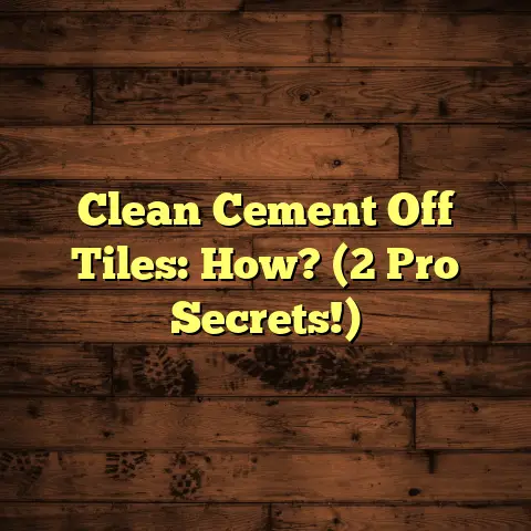 Clean Cement Off Tiles: How? (2 Pro Secrets!)