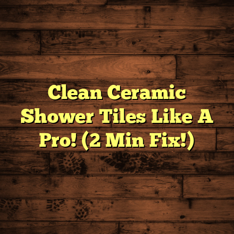 Clean Ceramic Shower Tiles Like A Pro! (2 Min Fix!)