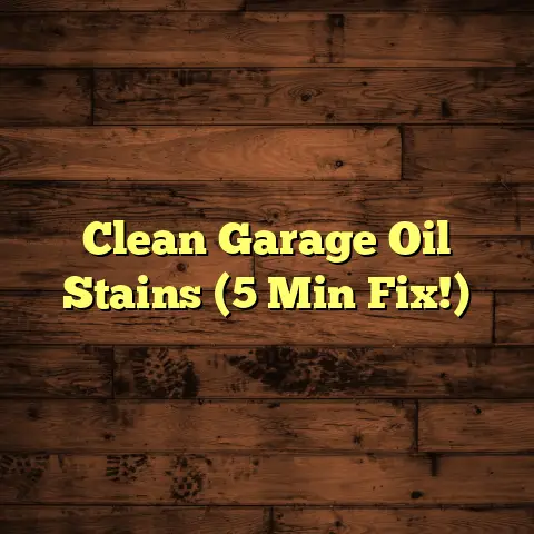 Clean Garage Oil Stains (5 Min Fix!)