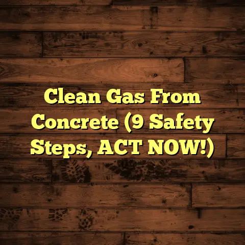 Clean Gas From Concrete (9 Safety Steps, ACT NOW!)