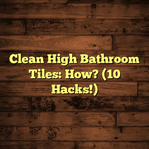 Clean High Bathroom Tiles: How? (10 Hacks!)