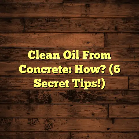 Clean Oil From Concrete: How? (6 Secret Tips!)
