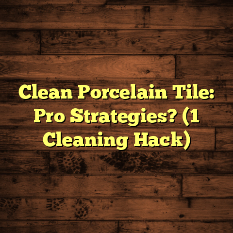 Clean Porcelain Tile: Pro Strategies? (1 Cleaning Hack)