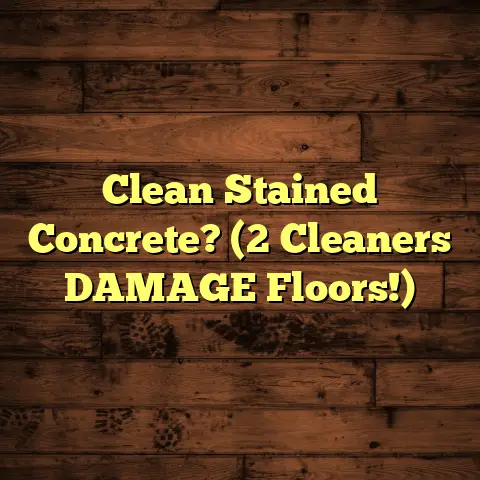 Clean Stained Concrete? (2 Cleaners DAMAGE Floors!)