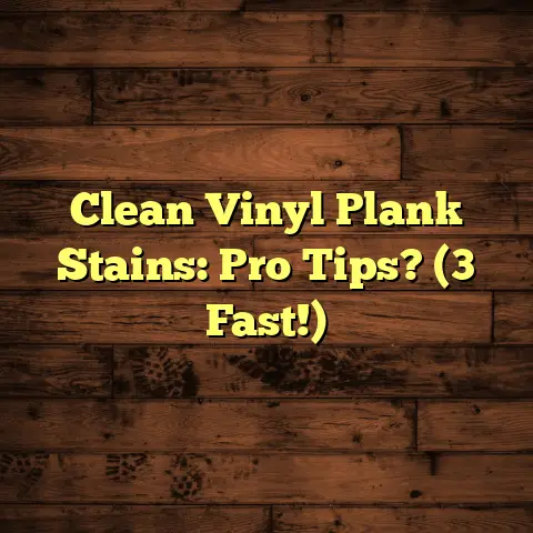 Clean Vinyl Plank Stains: Pro Tips? (3 Fast!)