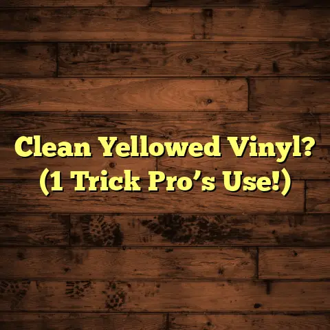 Clean Yellowed Vinyl? (1 Trick Pro’s Use!)