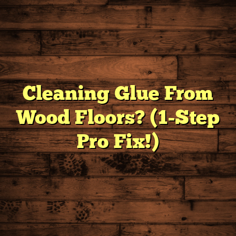 Cleaning Glue From Wood Floors? (1-Step Pro Fix!)